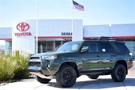 Sierra toyota - Apply for Auto Financing in Sierra Vista | Sierra Toyota. Sierra Toyota. Open Today! Sales: 9am-6pmOpen Today! Service: 7am-5:30pm. Sales: Call sales Phone Number(855) 232-8006Service: Call service Phone Number(520) 458-8880Parts: Call parts Phone Number(520) 458-8880.